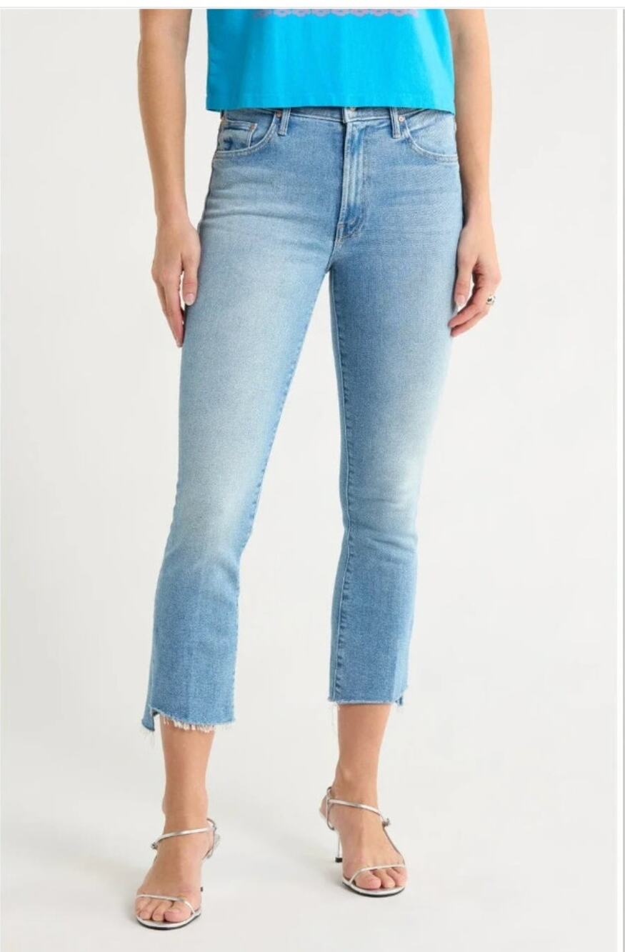 MOTHER the insider crop step fray Jeans 24 NEW